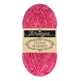 Scheepjes Yarns - Stone Washed Yarn 2025, Superwash Cotton Blend, 50 g / 1.75 oz (839 - Eudialyte)