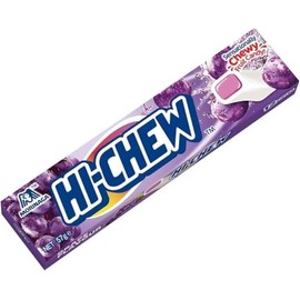 Hi-Chew Grape Chewy Fruit Candy 57 g (Pack of 12)