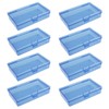 Goodma 8 Pieces Rectangular Empty Mini Plastic Organizer Storage Box