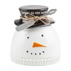 Mud Pie Snowman Cloche Spreader Set; cloche 6 1/2" x