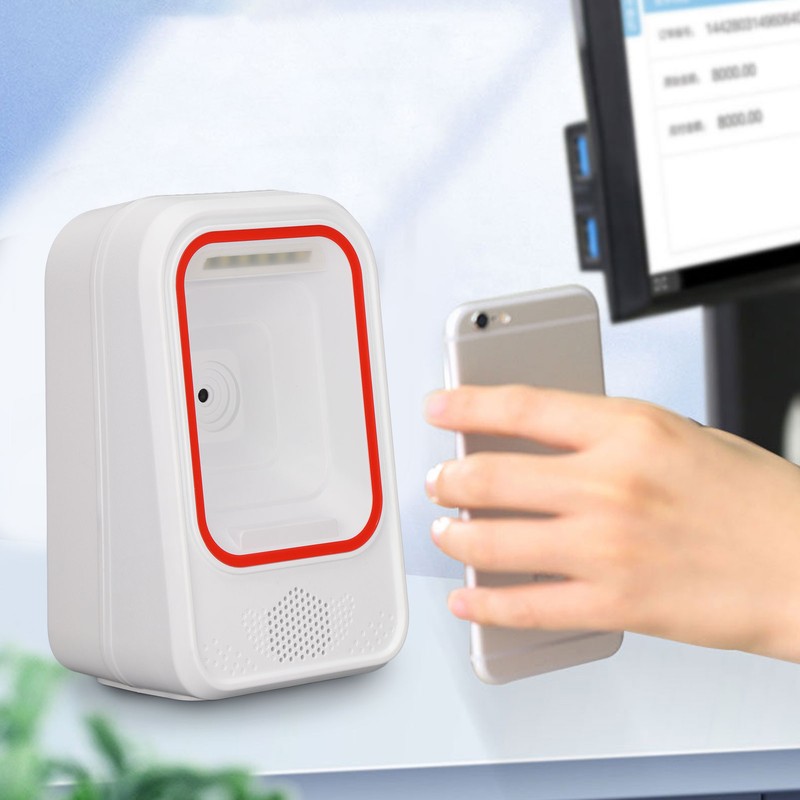 Barcode Scanner 1D 2D 2.4G BT Wired Hands Free Stable
