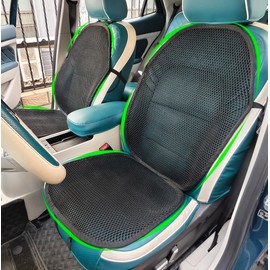 YeeSupe 3D Air Mesh Breathable Car Seat Cushion Summer Cooling Seat Cover Anti-Slip Honeycomb Mesh Universal Auto Backrest Pad Fit Car Truck Pickup SUV (Black, 2 Pack Seat Pad+2 Pack Back Cushion)