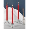 CANDWAX Taper Candles Red Pack of 4 - Straight Candles