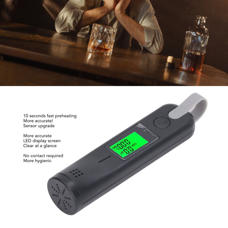 Breath Alcohol Tester High Accuracy Quick Response Wireless Portable Drunk