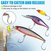 Inline Single Hooks Kit, 185pcs Single Replacement Hooks for Hard