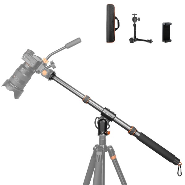 FreeSea 41"Carbon Fiber Tripod Extension arm with Retractable Extender Horizontal