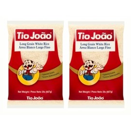 Arroz Branco Tio João 907g | Pack 2x907g | Brazilian White Rice Uncle John | Brazil in Texas Bundle