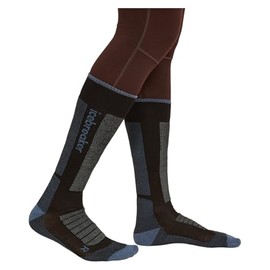 Icebreaker Women’s Merino Ski+ Medium Over the Calf Socks - Black/Dawn/Graphite - Medium