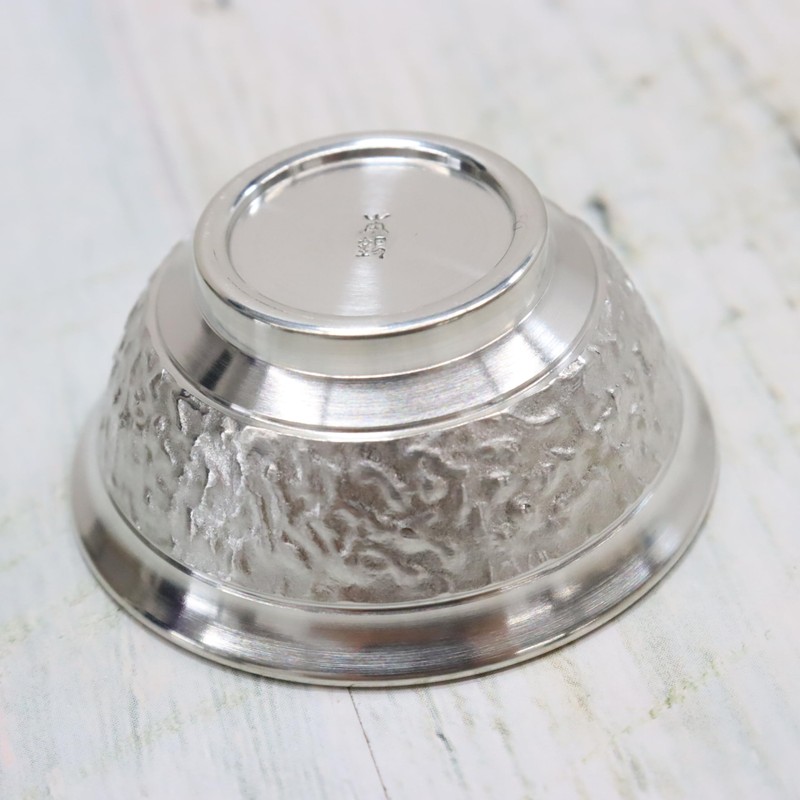 Osaka Tinware (Suzuki), Round Bokoko Shiraiwame, Capacity: 0.7 fl oz