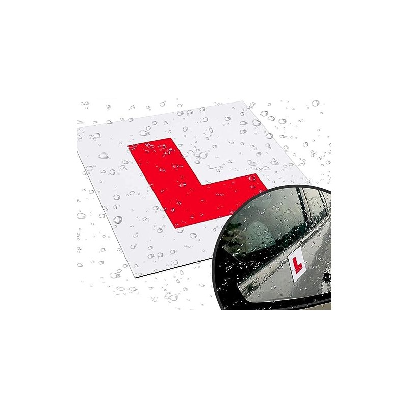 fiXte 2 x Fully Magnetic Vehicle L Plates PVC Plastic