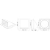 H&C VENT Grey Exhaust Hood Vent 190 mm with 125