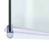 Keyplumb Shower Seal Strip 90cm Bubble Shaped 4-6mm Thick Door