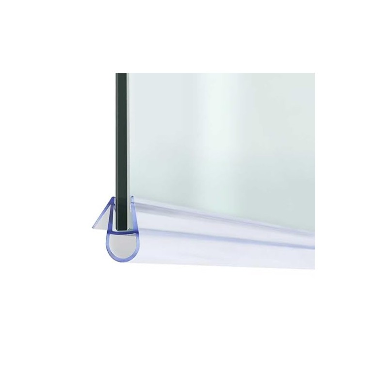 Keyplumb Shower Seal Strip 90cm Bubble Shaped 4-6mm Thick Door