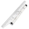 Plastic Measuring Rolling Ruler, 12 Inch Drawing Roller Ruler Parallel