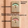 1Pack Latch Indicating Lock,Silver Latch Indicator Bolt,Privacy Partition Indicator Lock