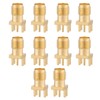 10pcs Brass Gold Plating SMA Female Socket Jack Connector End