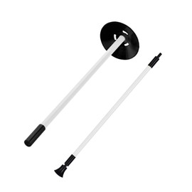 KINGTOP Golf Flagstick Mini, Practice Putting Green Flag Stick for Yard, Pole | Pin | Flagpole, Portable 2-Section Design, 3 Foot, 1-Pack, White