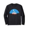 Vintage Camper Under the Stars Retro Camping Long Sleeve Tee
