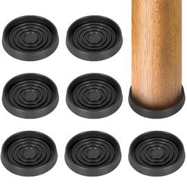 Rubber Castor Cups 3 IN, 8 PCS Carpet Protector Cups, Non Slip Furniture Coasters, Premium Caster Cups Furniture Pads, Sofa Feet Protectors for Wooden Floors - Fits All Furniture Leg Protection