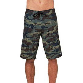 O'NEILL Men's Board Shorts 21 Inch Outseam GI Jack - Quick Dry Board Shorts Men's, Mens Board Shorts for Beach & Surfing,Green-33