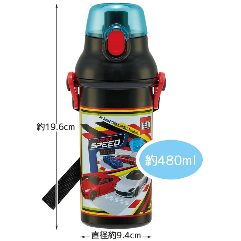 Skater PSB5SANAG-A Tomica 23 Water Bottle, 16.2 fl oz (480