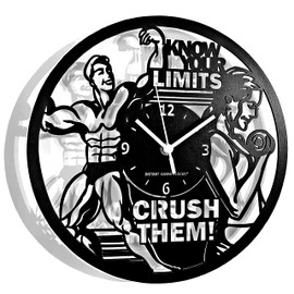 Instant Karma Clocks Wall Clock Gym Fitness Culture Training Sports