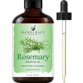 Handcraft Blends Handcraft Rosemary Essential Oil - Huge 4 OZ - 100% Pure & Natural â€“ Premium Therapeutic Grade with Premium Glass Dropper