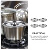 Yardwe 2pcs Stainless Steel Cover Bowl 5in Universal Small Pot