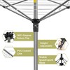 STORAGEIDEAS Umbrella Clothesline Outdoor Heavy Duty, Retractable Rotary Drying Rack