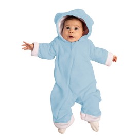 CHIQUI MUNDO Mameluco Invernal para Bebé Hora de Dormir Calientita Sudadera con Capucha Chamarra para 0-12 Meses 100% Micofibra.