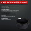 Raven DGDY6434 Extra Heavy Cast Iron Closet Flange, 2-1/2", 4”