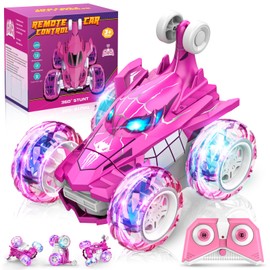 Dreamlandia Remote Controlled Car from 3-9 Years, Gift Girls 3 4 5 6 7 8 9 10 Years Toy from 3-10 Years Girls RC Car Monster Truck Games from 3 4 5 6 Years Toy for Outdoor Use