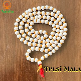 NAISHA Original Gaumukhi Japa Mala Bag Bead Mala/Necklace,Handmade Religious Japa/Meditation Mala/Vashikaran Attraction and Devi Siddhi 108 beads, Japa Mala + Bag, Wood, beads