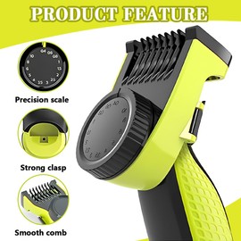 YOLMUNA Replacement Blades for OneBlade Face + Body Kit QP620/50, Compatible with OneBlade Products (QP14xx, QP25xx, QP26xx, QP27xx, QP28xx)