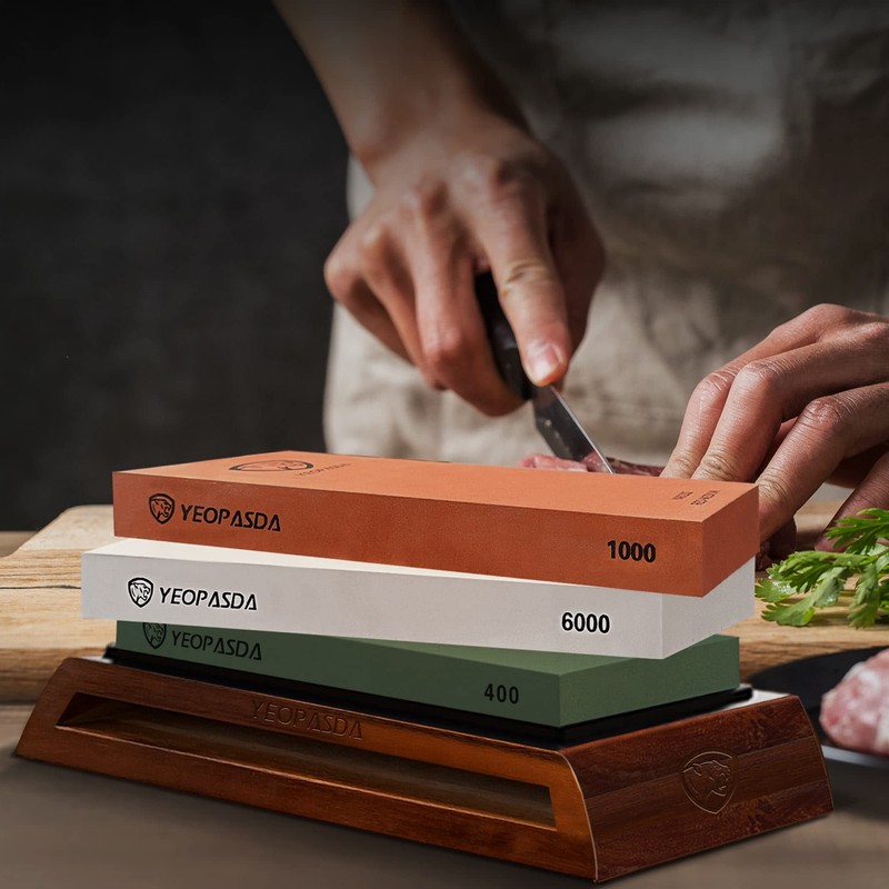 Extra Large Knife Sharpening Stone Kit - YeopAsda Thickered 3