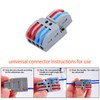 NineLeaf 10PCS Wire Connectors, 2 in 4 Out Lever Wire