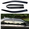 Wensdy 4pcs Window Rain Guards Outside Mount Style Front Rear