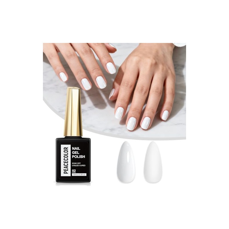 PEACECOLOR 15 ml Semi Permanent UV Gel Nail Polish Classic