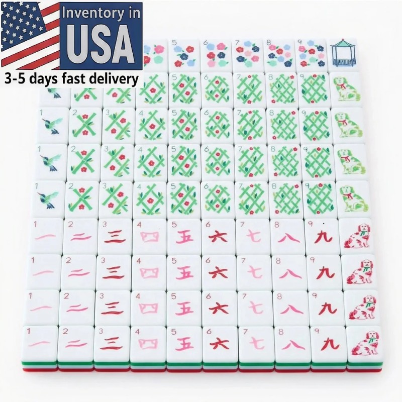 Acrylic Mahjong Red Local Warehouse Red and Pink 4-layer Acrylic