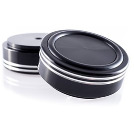 Hifi Lab Solid Aluminium Legs 44X17 Black Aluminium Portable Audio Feet Absorber Stainless 4x
