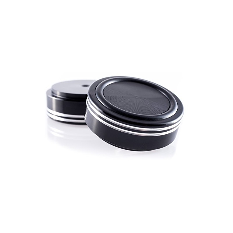 Hifi Lab Solid Aluminium Legs 44X17 Black Aluminium Portable Audio