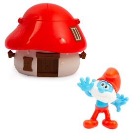 Famosa The Smurfs, 1 Mushroom House with 1 Figure 5.5 cm, Surprise Random Models, Toy for Children from 3 Years, PUF13