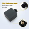 DEOLER Matte Black Wall Supply Elbow for Hand Shower Brass