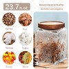 Custde Glass Storage Jars With Airtight Lid, 23.7oz Container For