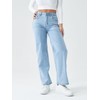 Mars power Straight Leg Jeans for Women,High Waisted Wide Leg