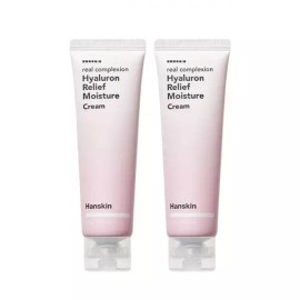 Hanskin 한스킨 히알루론 릴리프 수분크림 50ml, 2개 Hanskin Hyaluronic Relief Moisture Cream 50ml, 2 Pieces