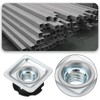 EMSea 8-Piece Square Tube Insert Metal Thread Insert with Star
