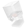 Cereal Dispenser 17.5oz Capacity Single Grid Grain Dispenser Transparent Plastic