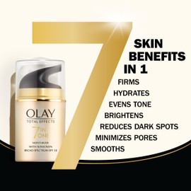 Procter & Gamble Olay Facial Moisturizing Lotion SPF 30 Total Effects for Dry Skin, 7 Benefits including Minimize Pores, Anti-Aging, 1.7 oz