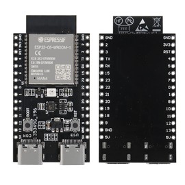 DORHEA 2Pcs ESP32-C6-WROOM-1 ESP32-C6 ESP32-C6-WROOM-1-N4 Development Board ESP32-C6-DevKitM-1 Dual Core Type-C Board MCU Module Integrates Complete Wi-Fi and BLE for Internet of Things